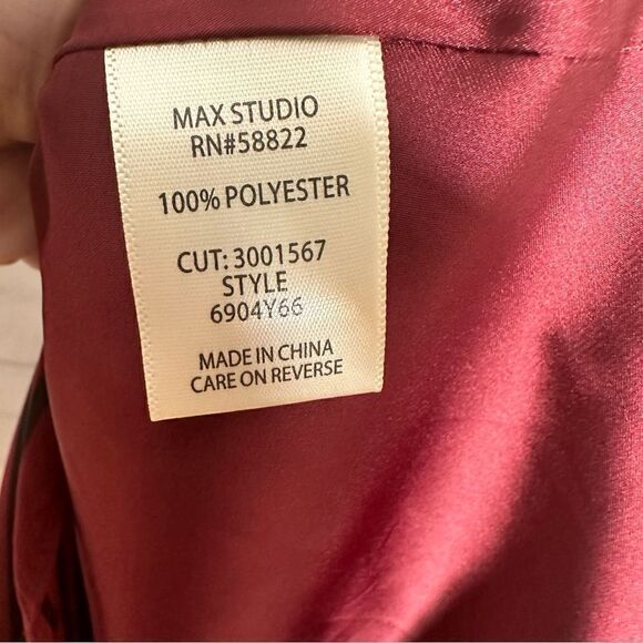 Max Studio small dark red dress - Picture 6 of 6